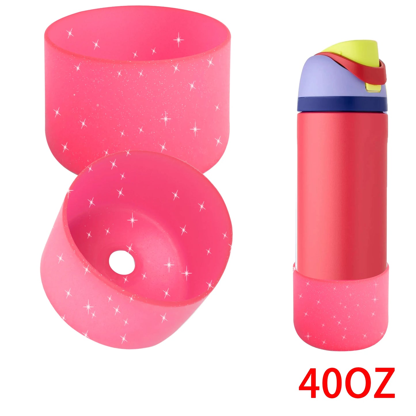 Thermos Silicone Boot Anti-Slip For Owala 24oz 32oz 40oz Protective Sleeve