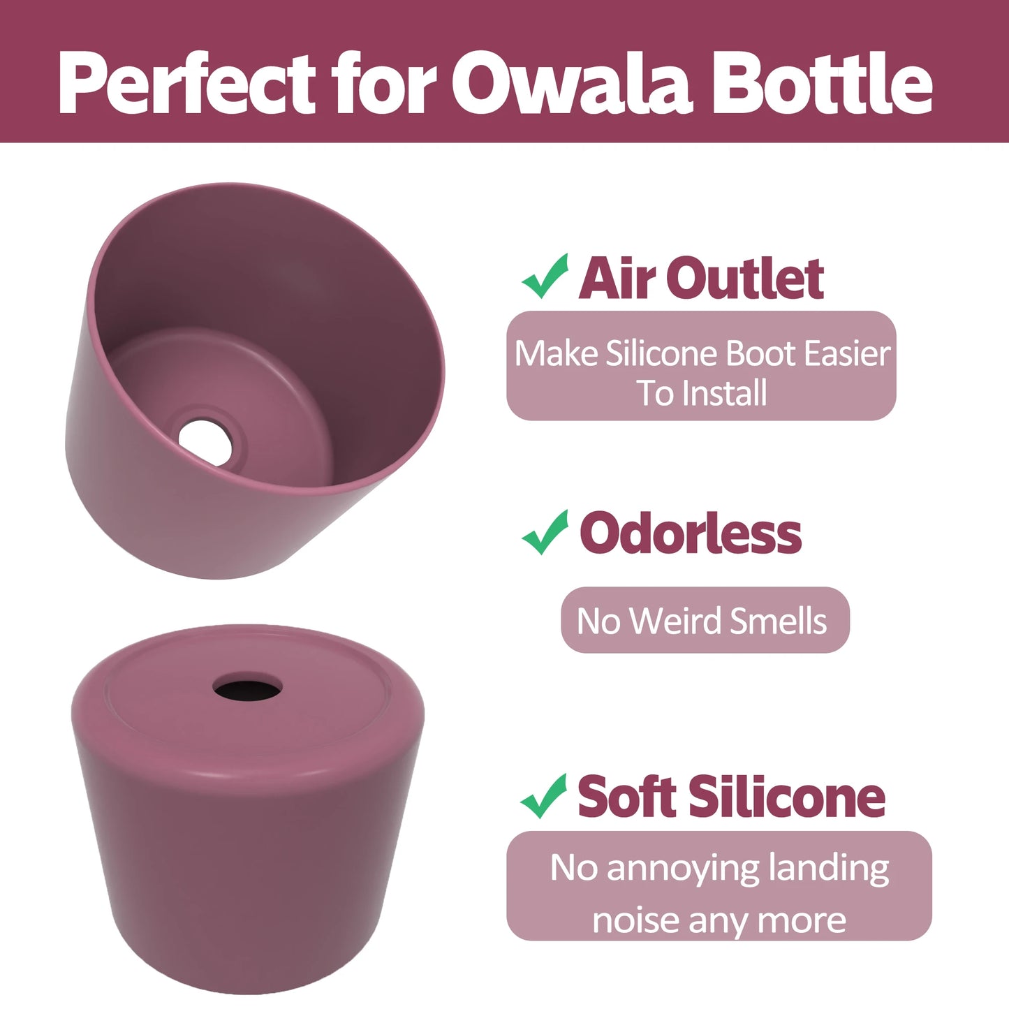 Thermos Silicone Boot Anti-Slip For Owala 24oz 32oz 40oz Protective Sleeve