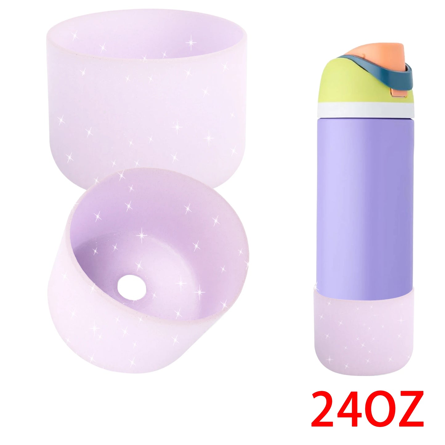 Thermos Silicone Boot Anti-Slip For Owala 24oz 32oz 40oz Protective Sleeve