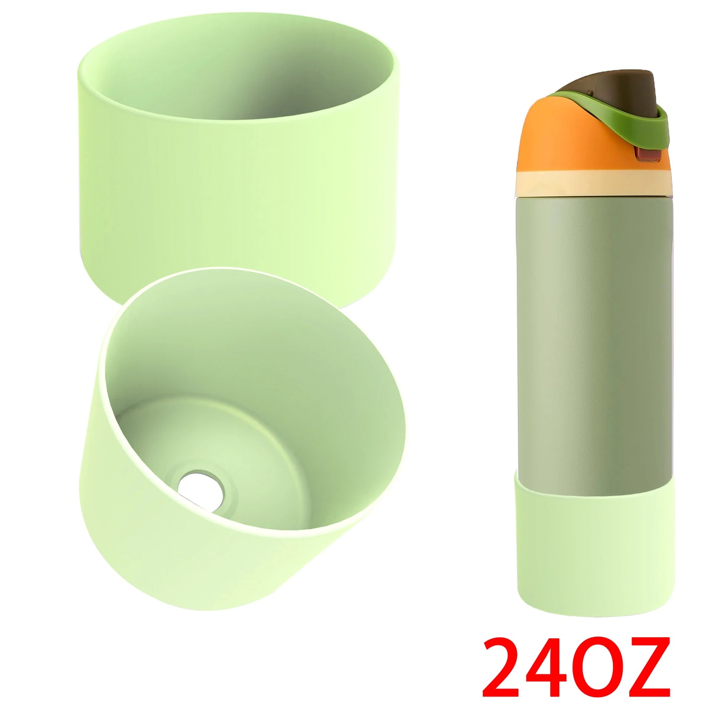 Thermos Silicone Boot Anti-Slip For Owala 24oz 32oz 40oz Protective Sleeve