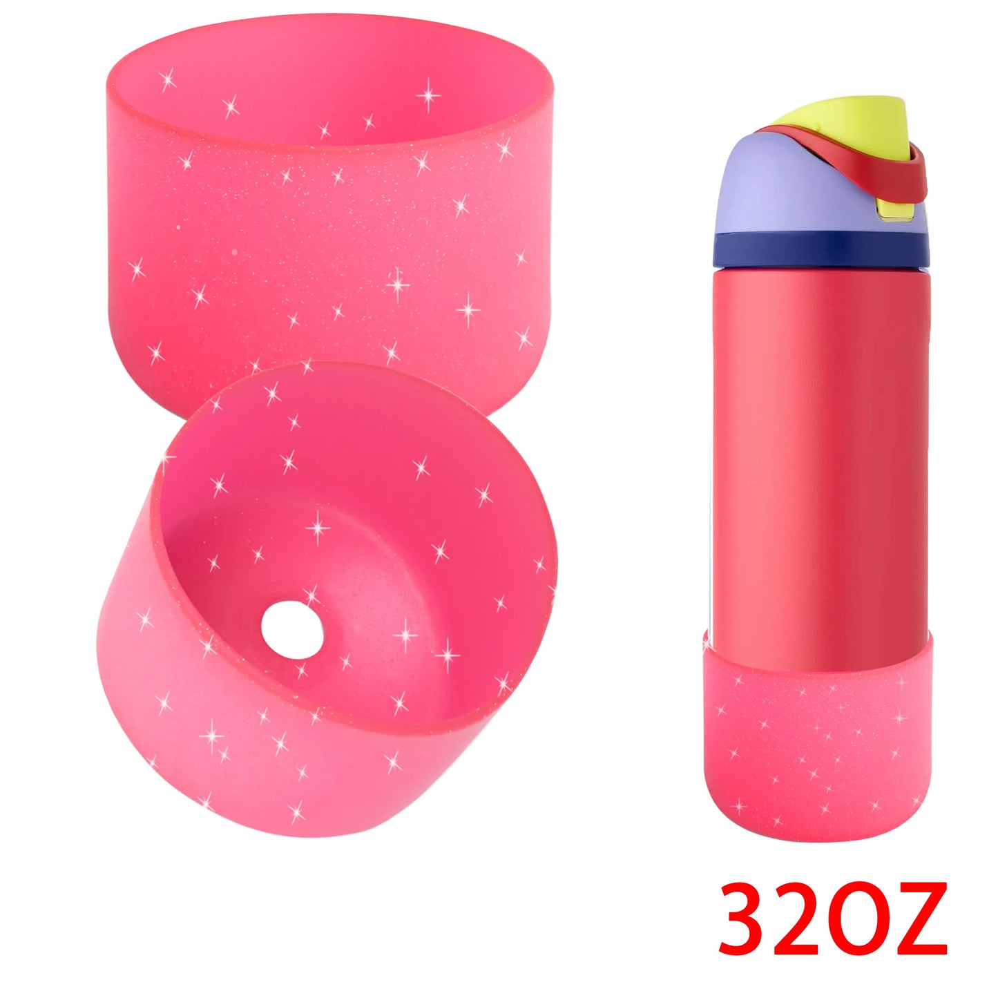 Thermos Silicone Boot Anti-Slip For Owala 24oz 32oz 40oz Protective Sleeve