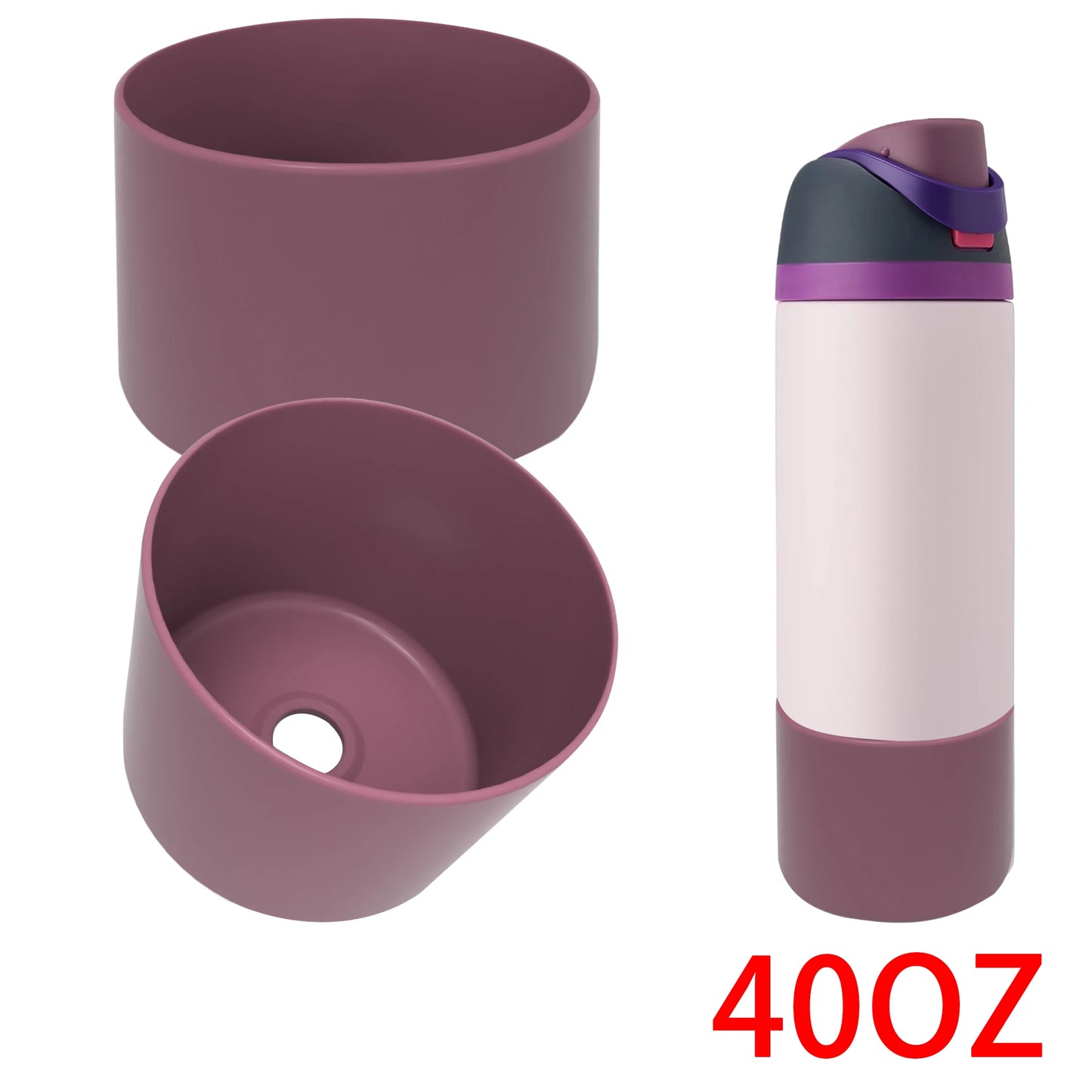 Thermos Silicone Boot Anti-Slip For Owala 24oz 32oz 40oz Protective Sleeve