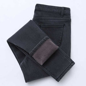 Fleeced Denim Jeans