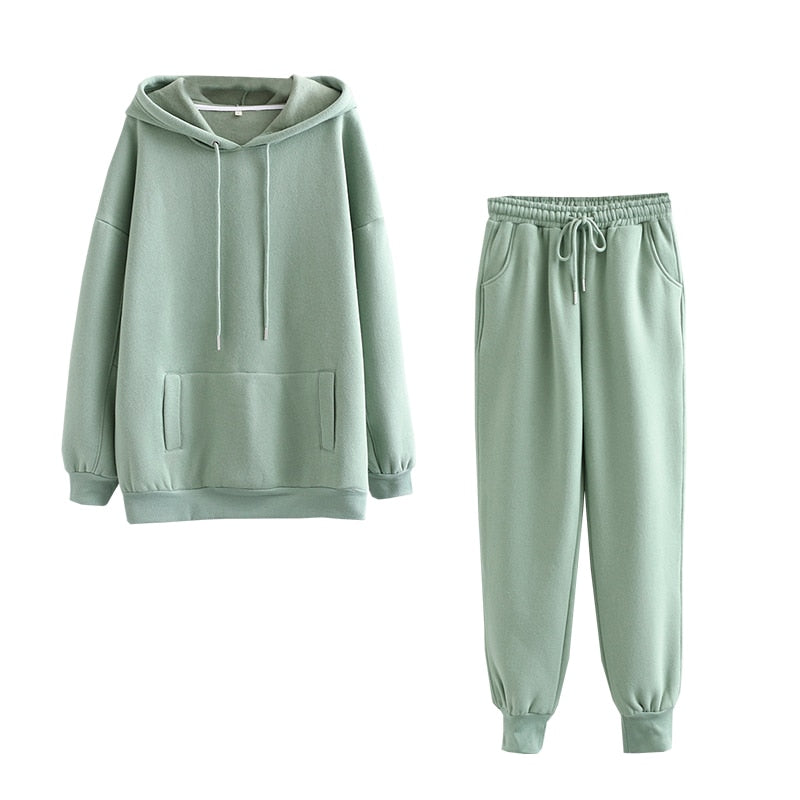 Women’s Thick Cotton Tracksuit Set