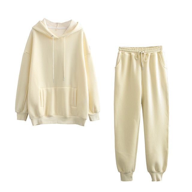 Women’s Thick Cotton Tracksuit Set