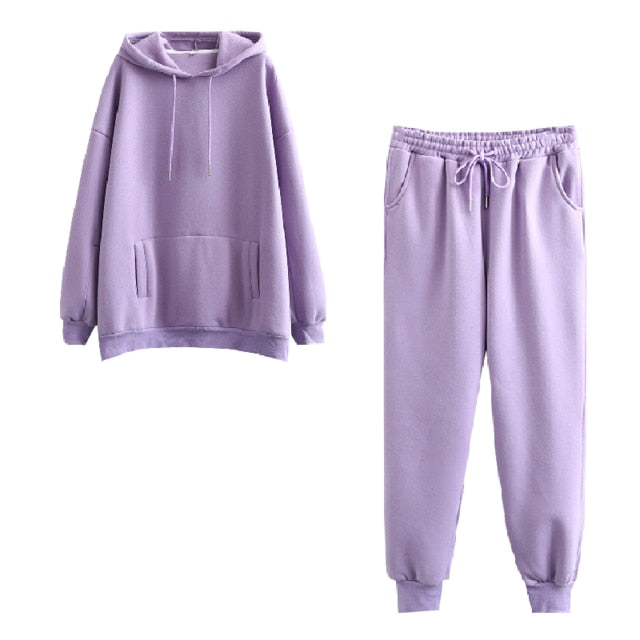 Women’s Thick Cotton Tracksuit Set