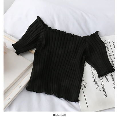 Off Shoulder Crop Top