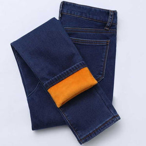 Fleeced Denim Jeans